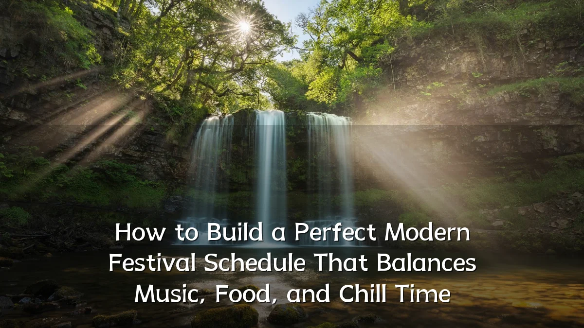 How to Build a Perfect Modern Festival Schedule That Balances Music, Food, and Chill Time
