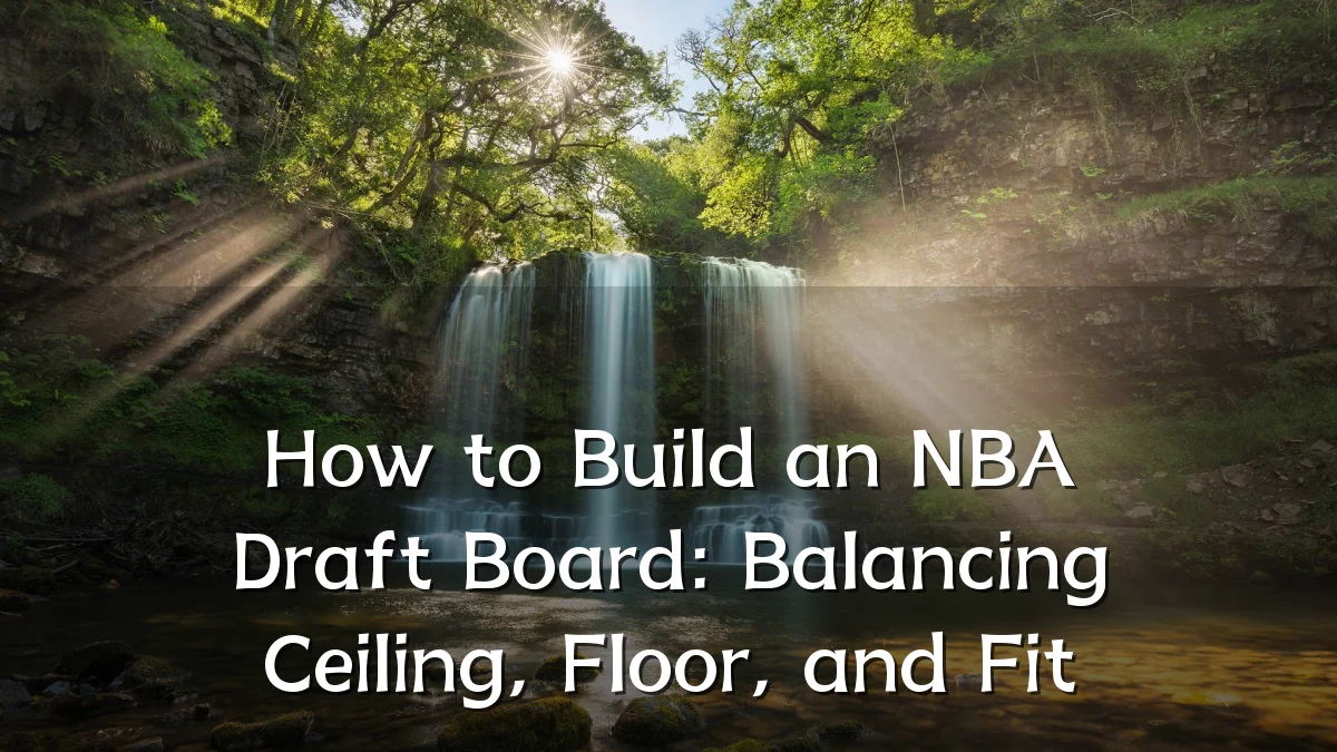 How to Build an NBA Draft Board: Balancing Ceiling, Floor, and Fit