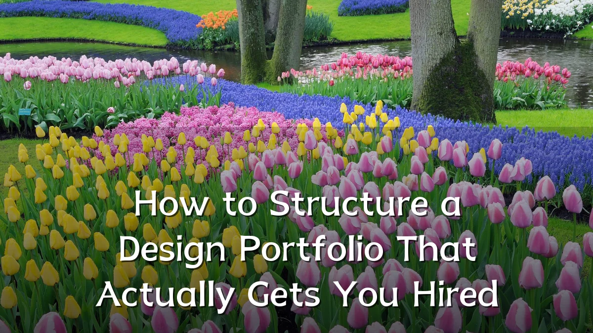 How to Structure a Design Portfolio That Actually Gets You Hired