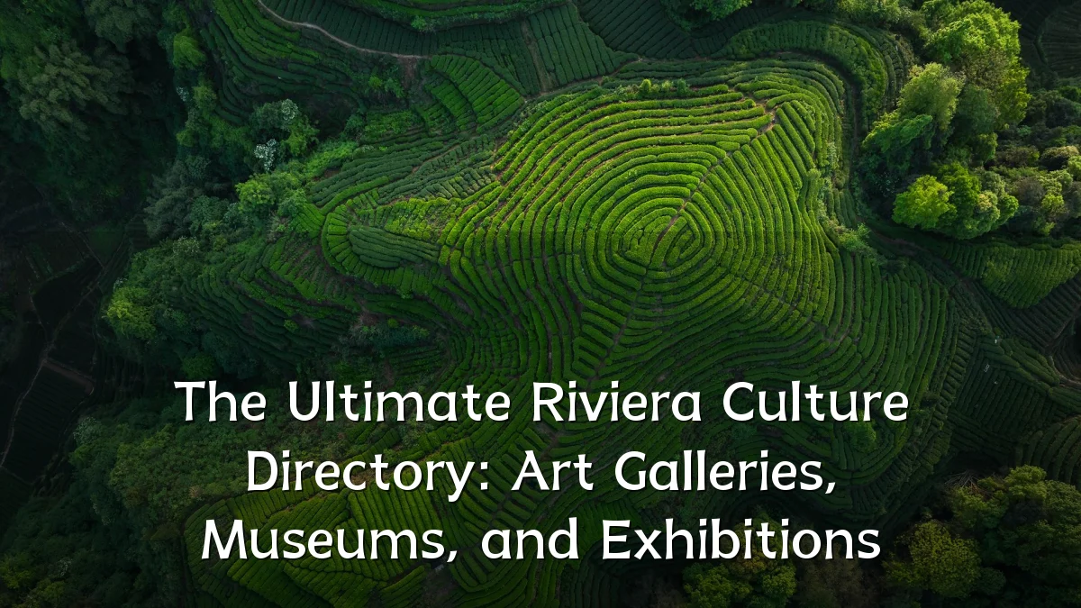 The Ultimate Riviera Culture Directory: Art Galleries, Museums, and Exhibitions