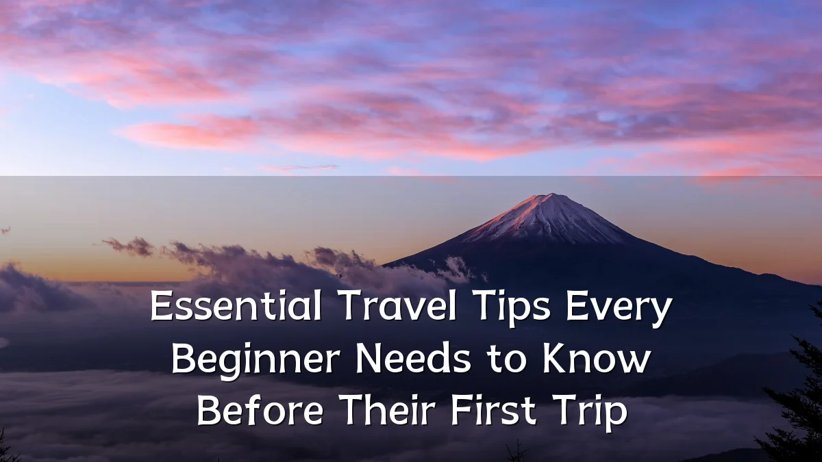 Essential Travel Tips Every Beginner Needs to Know Before Their First Trip