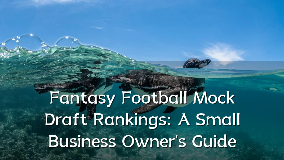 Fantasy Football Mock Draft Rankings: A Small Business Owner's Guide