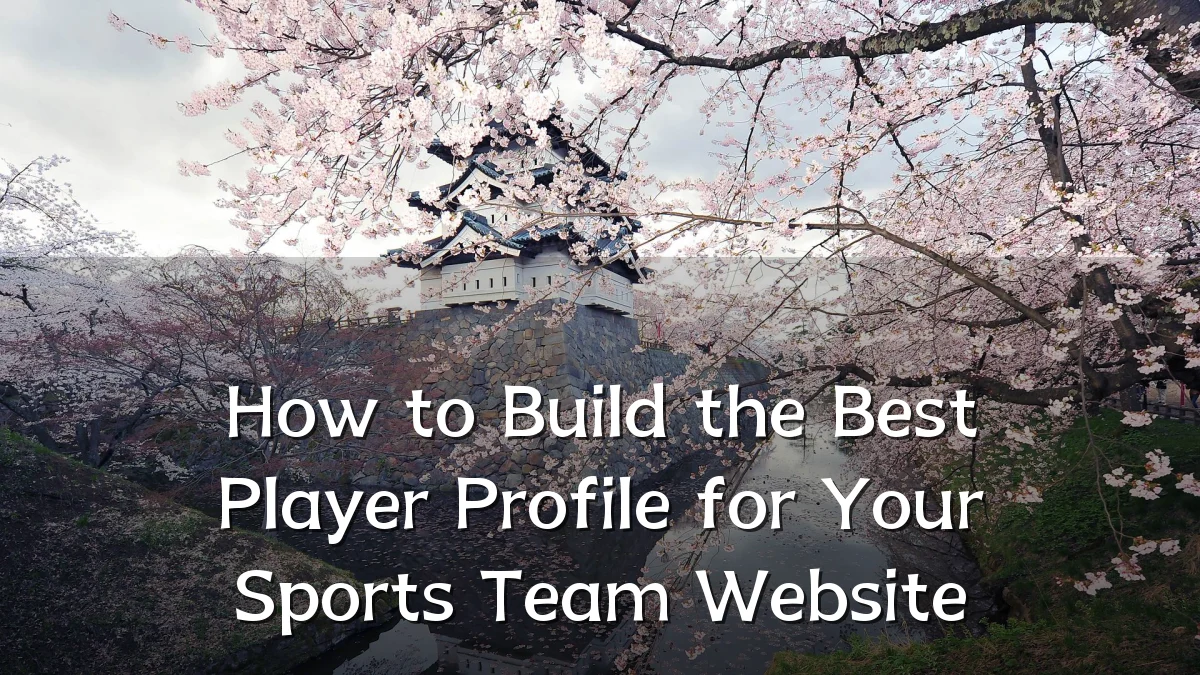 How to Build the Best Player Profile for Your Sports Team Website