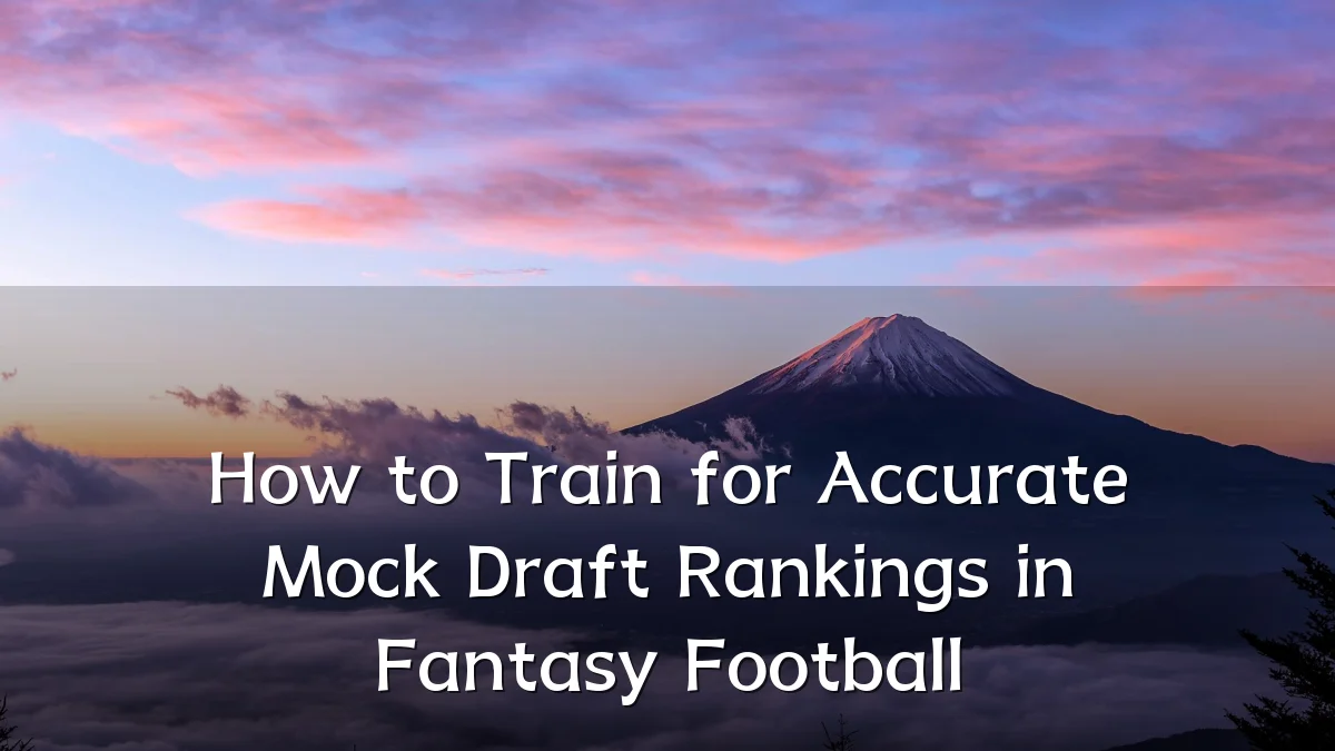 How to Train for Accurate Mock Draft Rankings in Fantasy Football