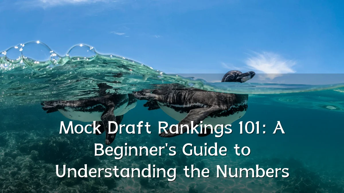 Mock Draft Rankings 101: A Beginner's Guide to Understanding the Numbers