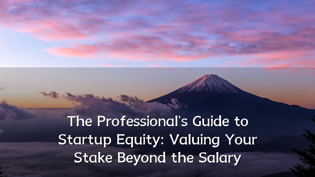 The Professional's Guide to Startup Equity: Valuing Your Stake Beyond the Salary